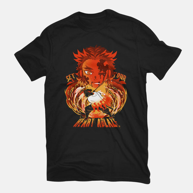 Set Your Heart Ablaze-womens basic tee-constantine2454