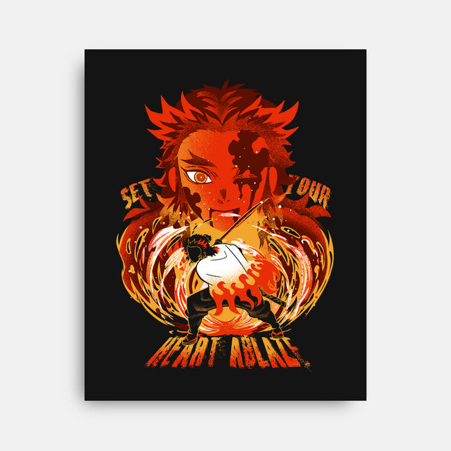 Set Your Heart Ablaze-none stretched canvas-constantine2454