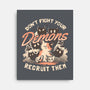 Recruit Your Demons-none stretched canvas-eduely