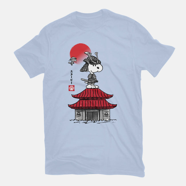 Beagle Samurai Sumi-E-mens basic tee-DrMonekers