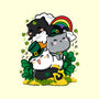 St. Purrty's Day-none memory foam bath mat-krisren28