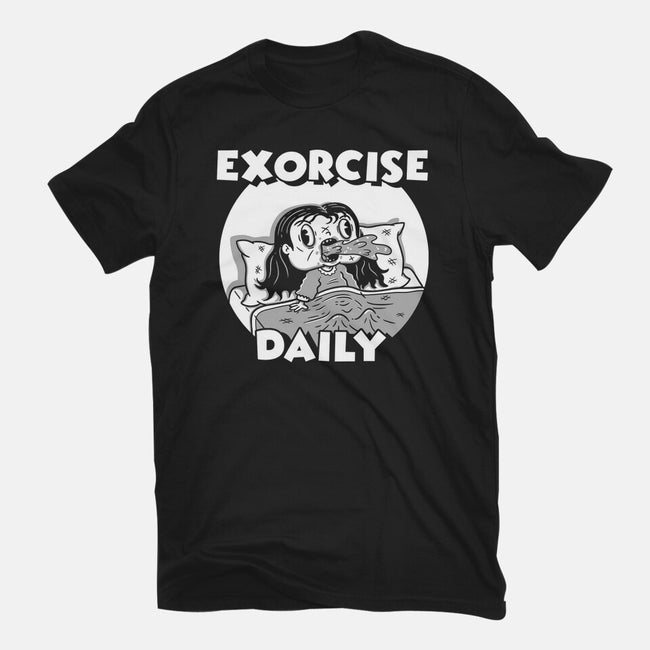Exorcise Daily-womens fitted tee-Paul Simic