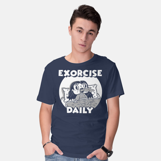 Exorcise Daily-mens basic tee-Paul Simic