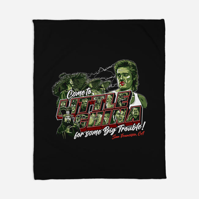 Big Trouble In San Fran-none fleece blanket-goodidearyan