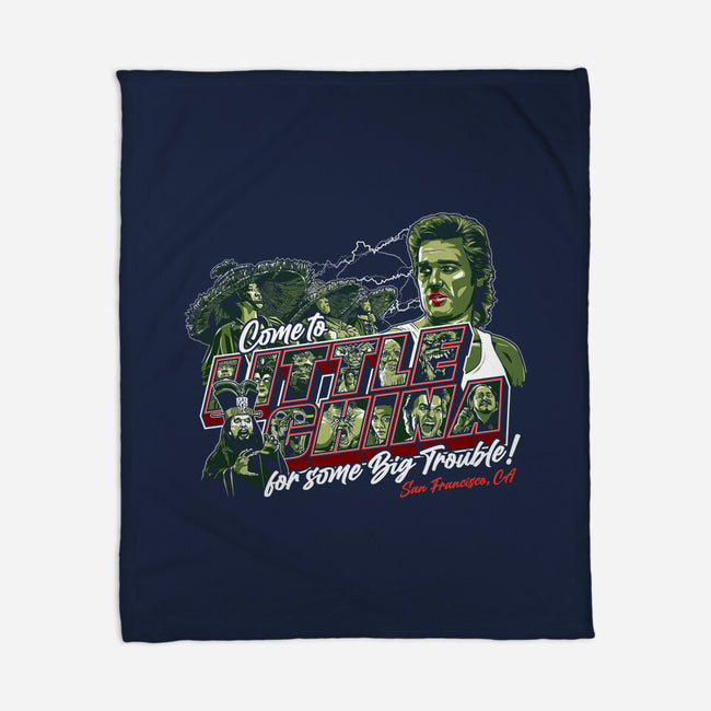 Big Trouble In San Fran-none fleece blanket-goodidearyan