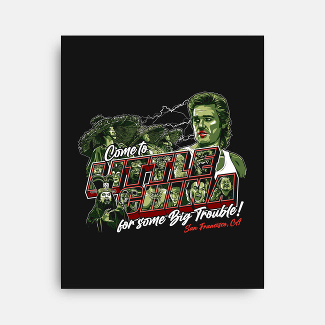 Big Trouble In San Fran-none stretched canvas-goodidearyan