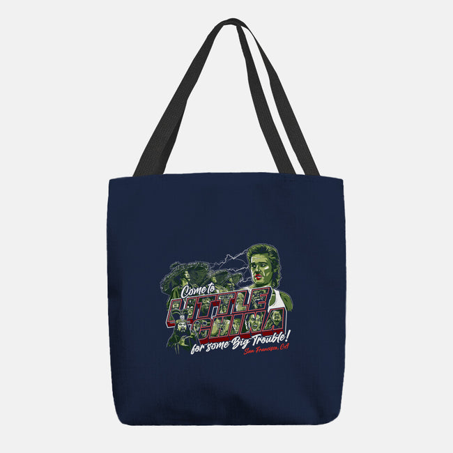Big Trouble In San Fran-none basic tote-goodidearyan