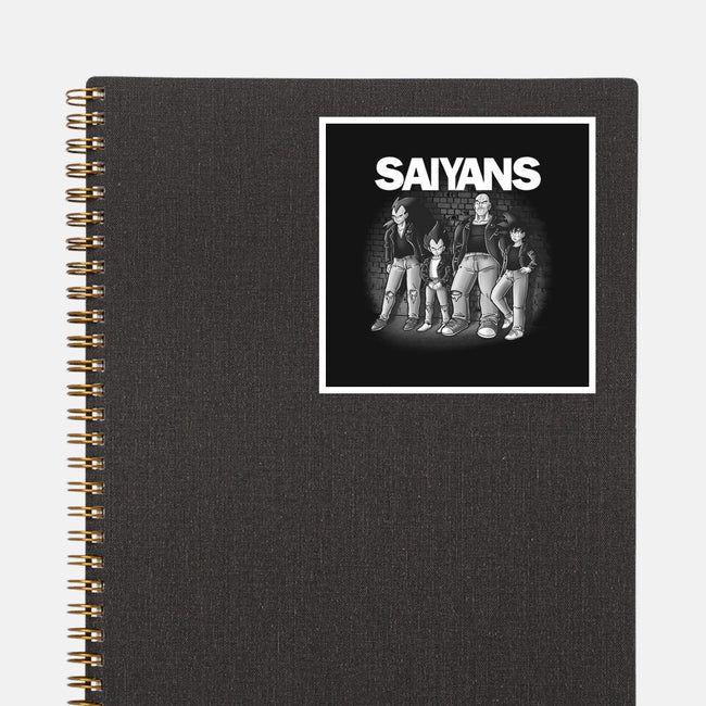 The Saiyans-none glossy sticker-trheewood