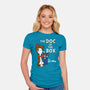 The Doc In The Box-womens fitted tee-Nemons