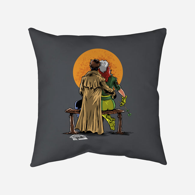 Mutants Gazing At The Moon-none removable cover w insert throw pillow-zascanauta