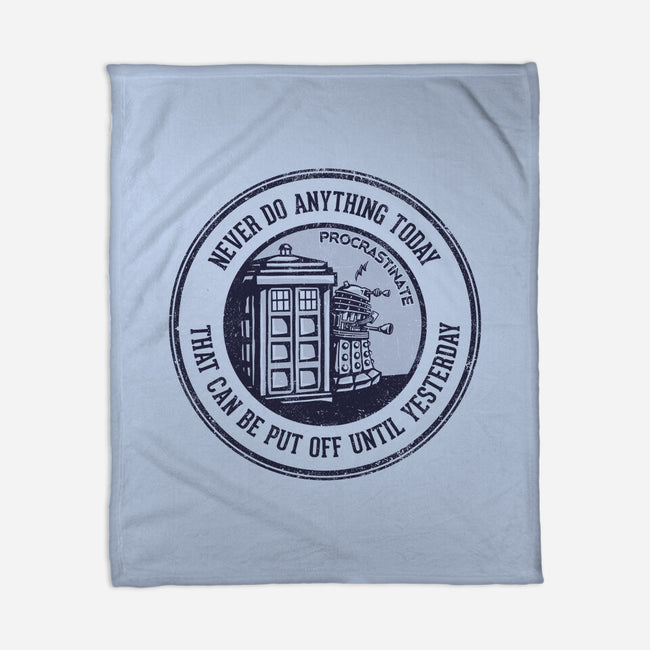 Procrastinator-none fleece blanket-kg07