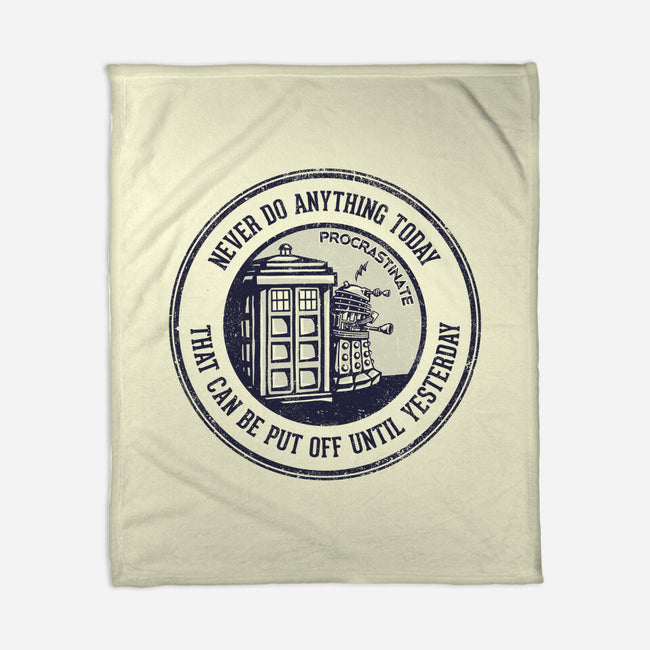 Procrastinator-none fleece blanket-kg07