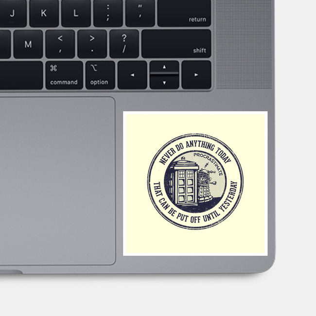Procrastinator-none glossy sticker-kg07