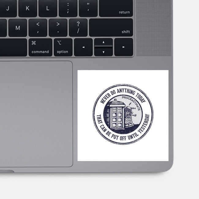 Procrastinator-none glossy sticker-kg07