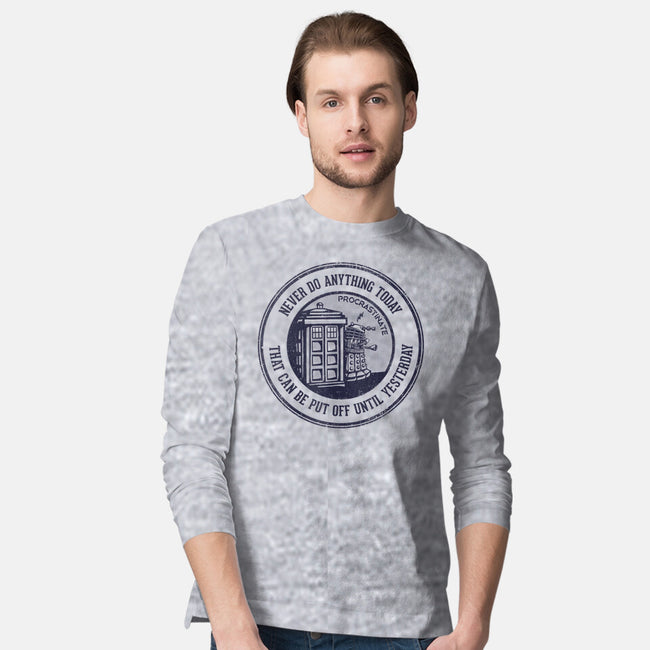 Procrastinator-mens long sleeved tee-kg07