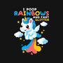 Pooping Rainbows-baby basic onesie-NemiMakeit