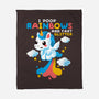 Pooping Rainbows-none fleece blanket-NemiMakeit