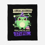Abracadabra Frog-none fleece blanket-NemiMakeit