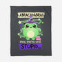 Abracadabra Frog-none fleece blanket-NemiMakeit