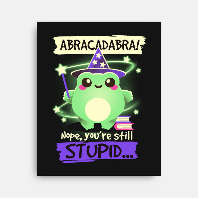 Abracadabra Frog-none stretched canvas-NemiMakeit