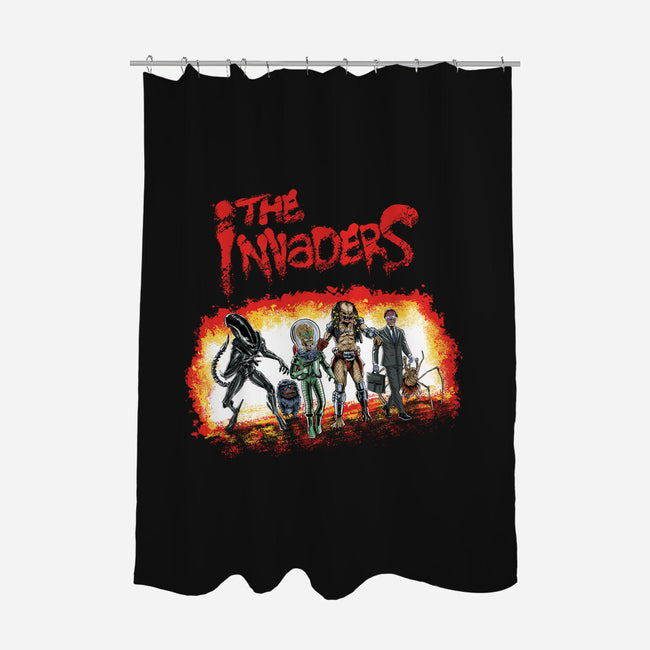 The Invaders-none polyester shower curtain-zascanauta