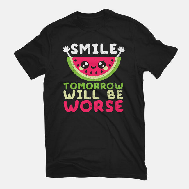Watermelon Smile-womens basic tee-NemiMakeit