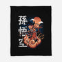Goku In The Golden Cloud-none fleece blanket-Knegosfield