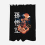 Goku In The Golden Cloud-none polyester shower curtain-Knegosfield