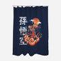 Goku In The Golden Cloud-none polyester shower curtain-Knegosfield