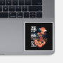 Goku In The Golden Cloud-none glossy sticker-Knegosfield