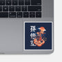 Goku In The Golden Cloud-none glossy sticker-Knegosfield