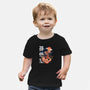 Goku In The Golden Cloud-baby basic tee-Knegosfield