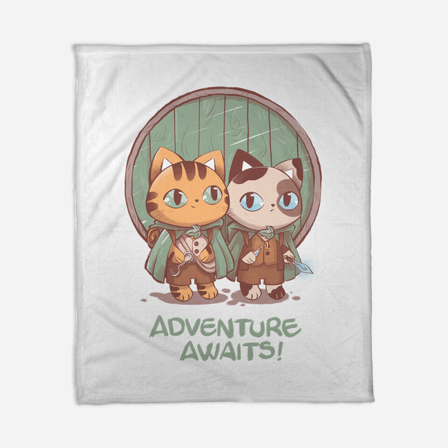 Kitten Adventure Awaits-none fleece blanket-ricolaa