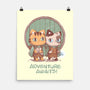 Kitten Adventure Awaits-none matte poster-ricolaa