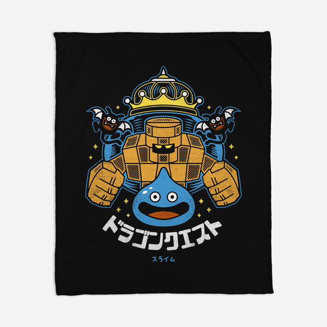 Slimes And Monsters-none fleece blanket-Logozaste
