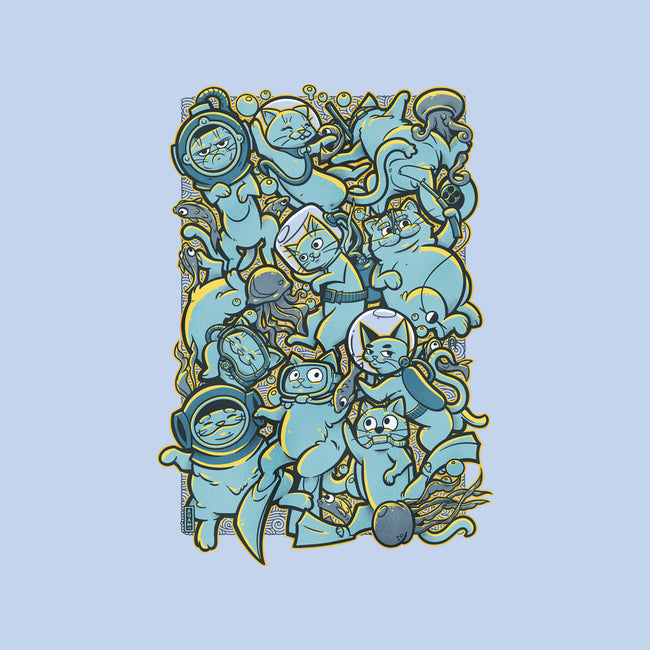 Cats In The Sea-none fleece blanket-AGAMUS