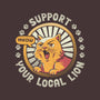 Support Your Local Lion-none removable cover throw pillow-tobefonseca