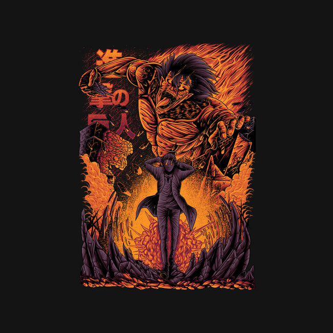 Eren X Attack Titan-cat basic pet tank-alanside