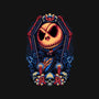 All Hail The Pumpkin King-none memory foam bath mat-glitchygorilla