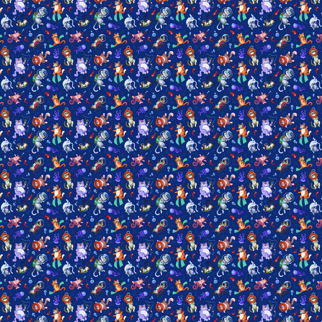 Cats Diving In The Sea-none all over print sling bag-AGAMUS