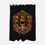 Attack Badge-none polyester shower curtain-spoilerinc