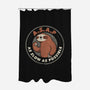 As Slow As Possible-none polyester shower curtain-eduely