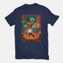 Goku X Shenlong-mens premium tee-alanside