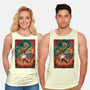 Goku X Shenlong-unisex basic tank-alanside