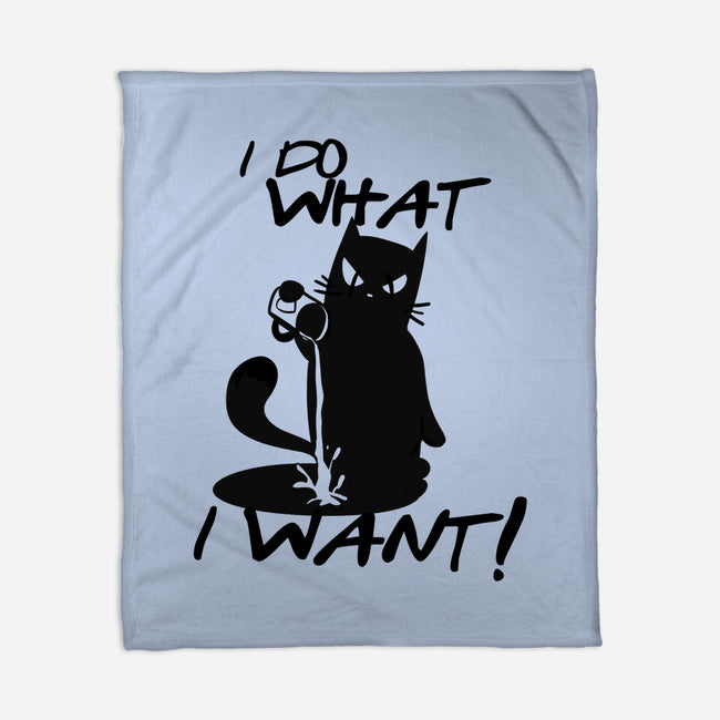 I Do What I Want-none fleece blanket-fanfabio