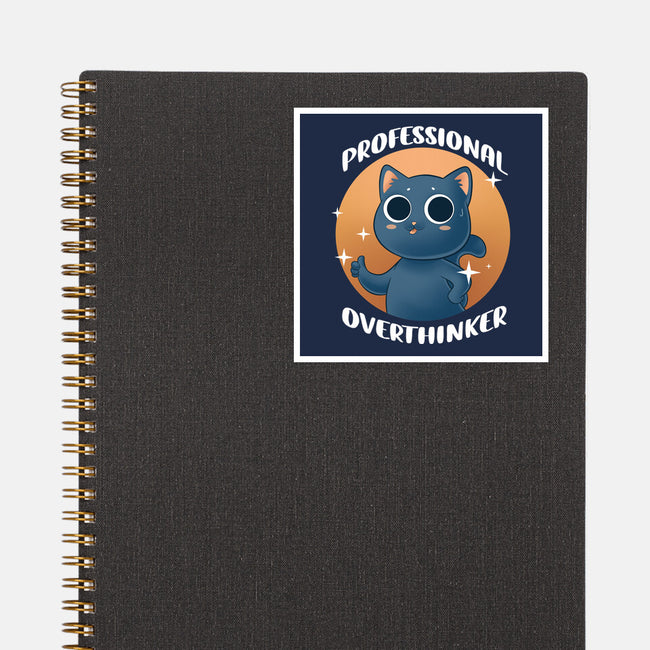 Professional Overthinker-none glossy sticker-FunkVampire