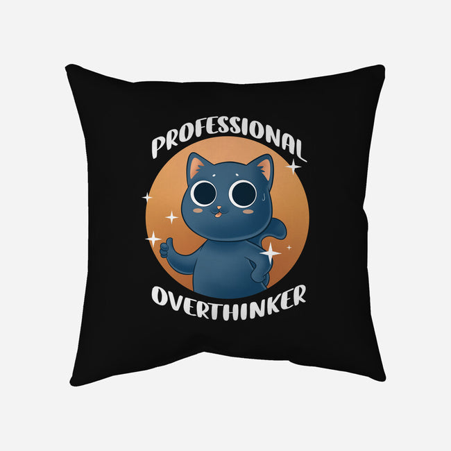 Professional Overthinker-none removable cover throw pillow-FunkVampire