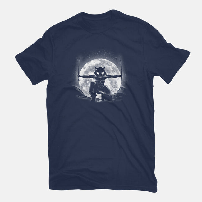 Moonlight Boar-womens fitted tee-fanfreak1