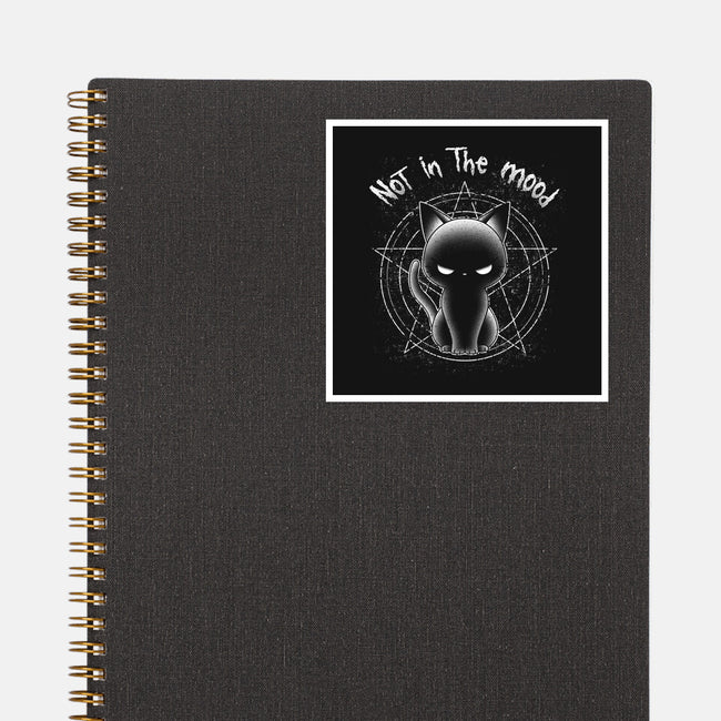 Not In The Mood Today-none glossy sticker-retrodivision