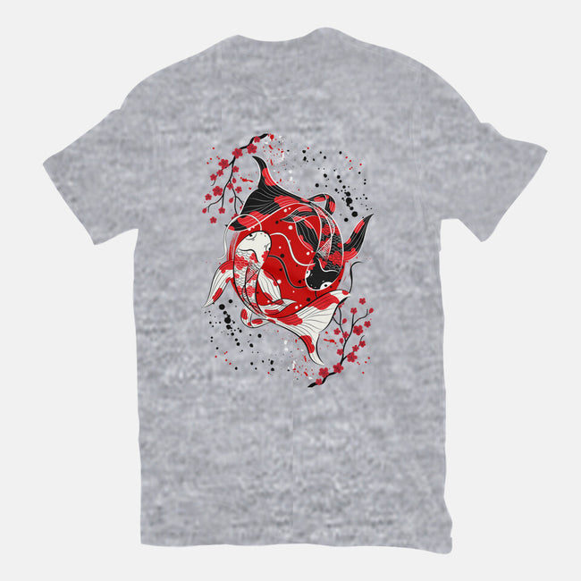 Koi Fish Yin Yang-mens basic tee-Faissal Thomas